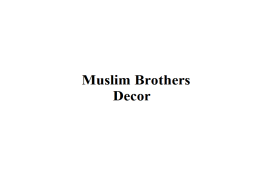Muslim Brothers Decor